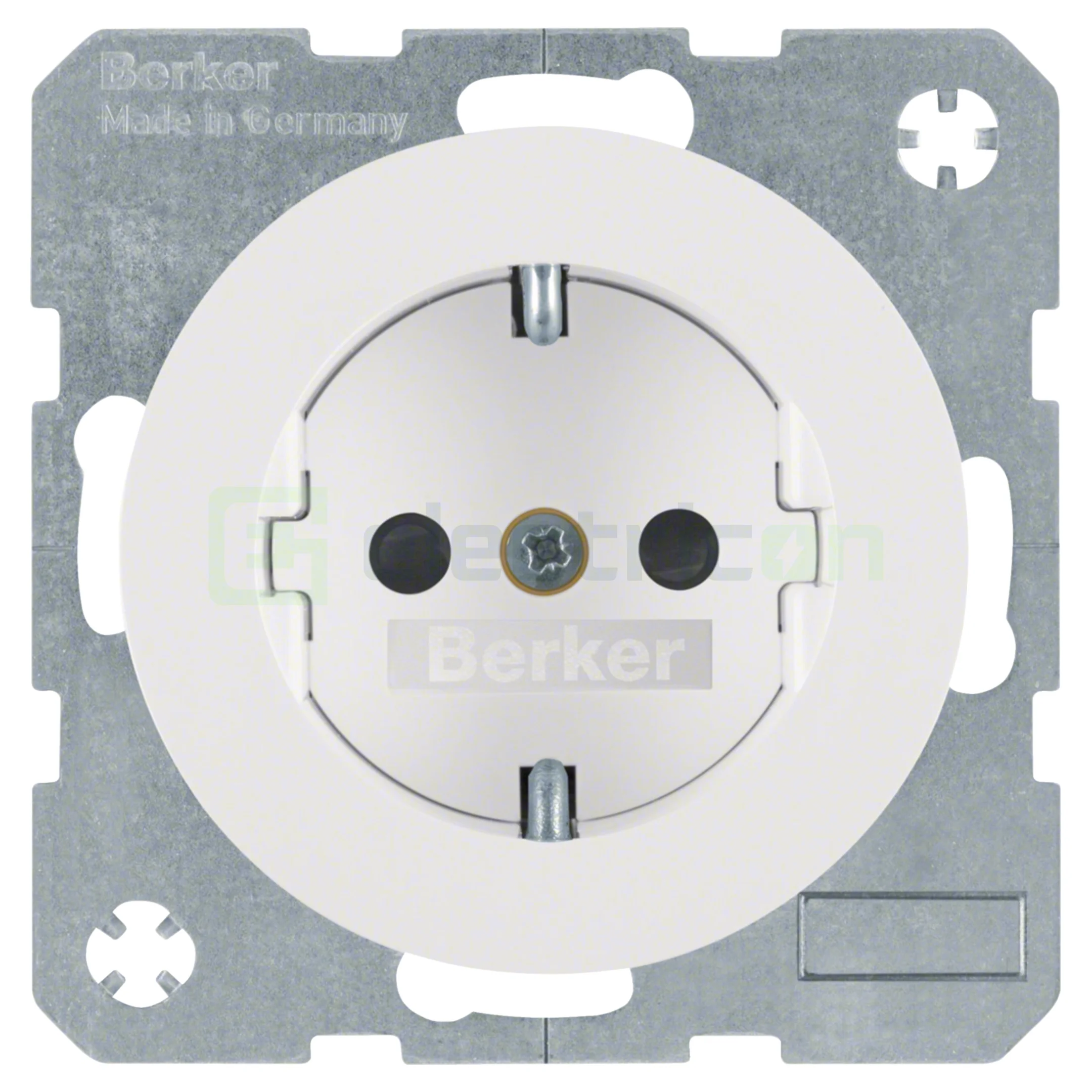 Prize și întrerupătoare - Priza Schuko R.1/R.3 alb polar , licios 41232089, Hager, 41232089