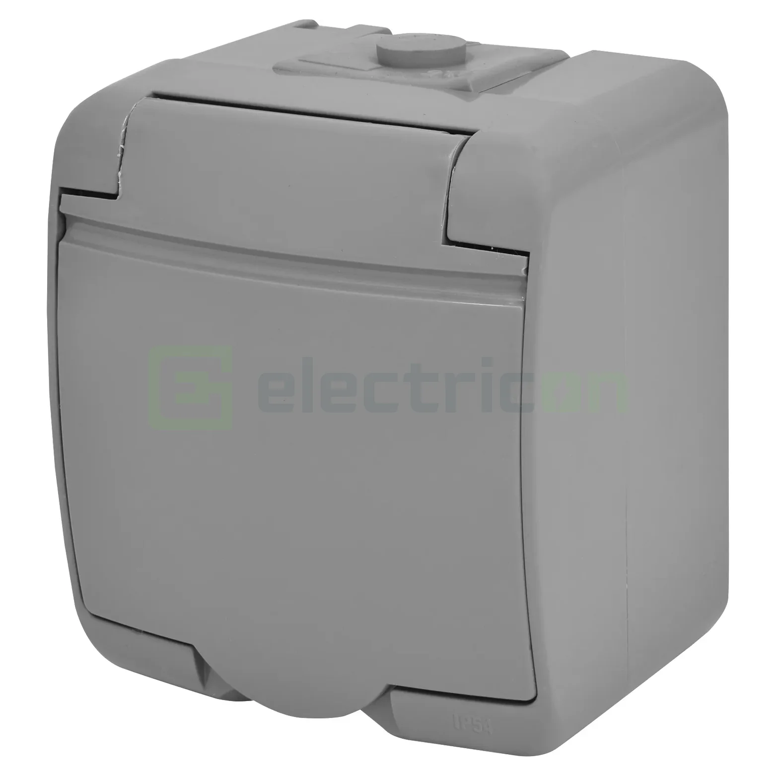 Prize - Priză Shucko 2P+E capac opac IP44 gri RHE-1s-SR ETI 004668070