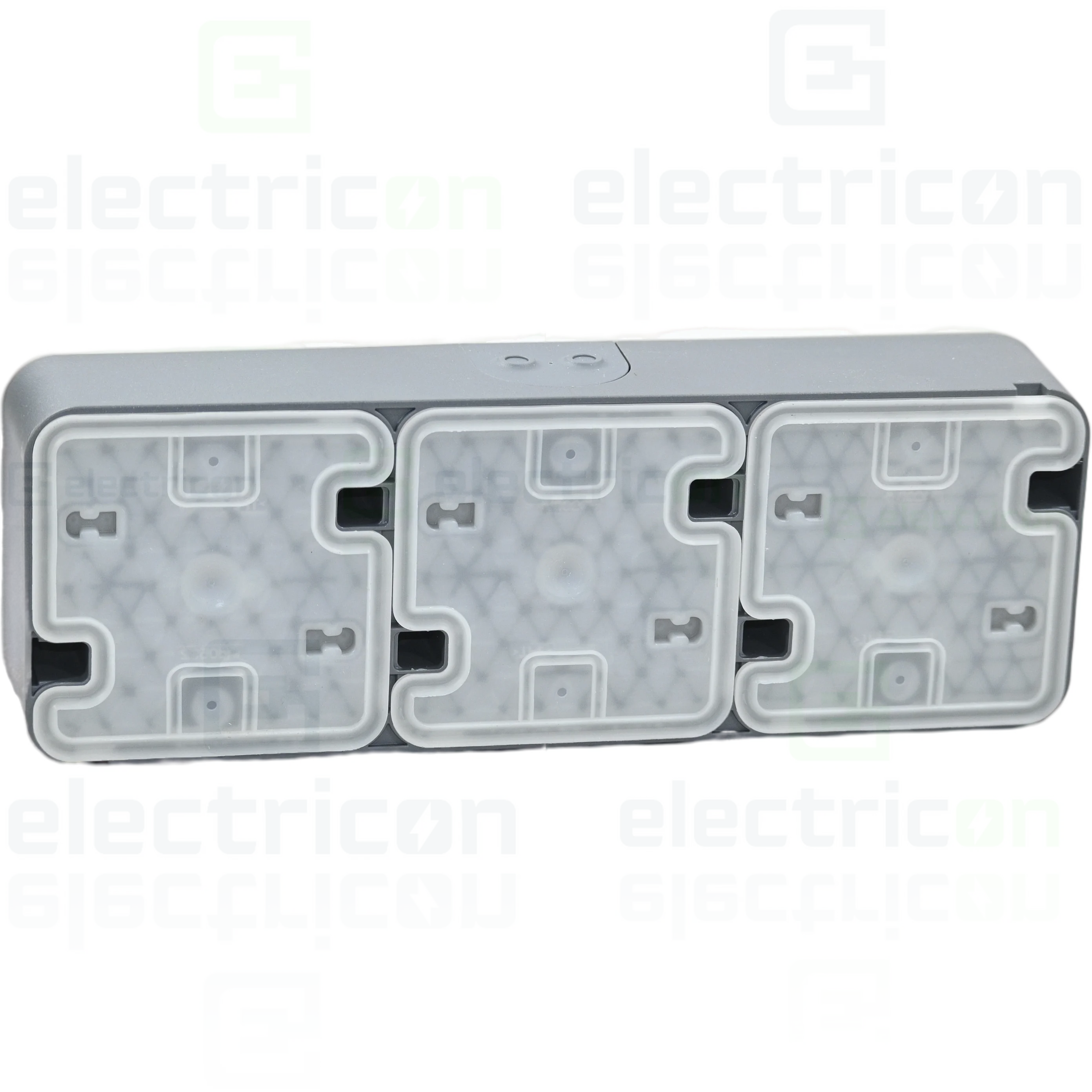 Priză triplă aparentă etanșă Berker W.1 gri [6]