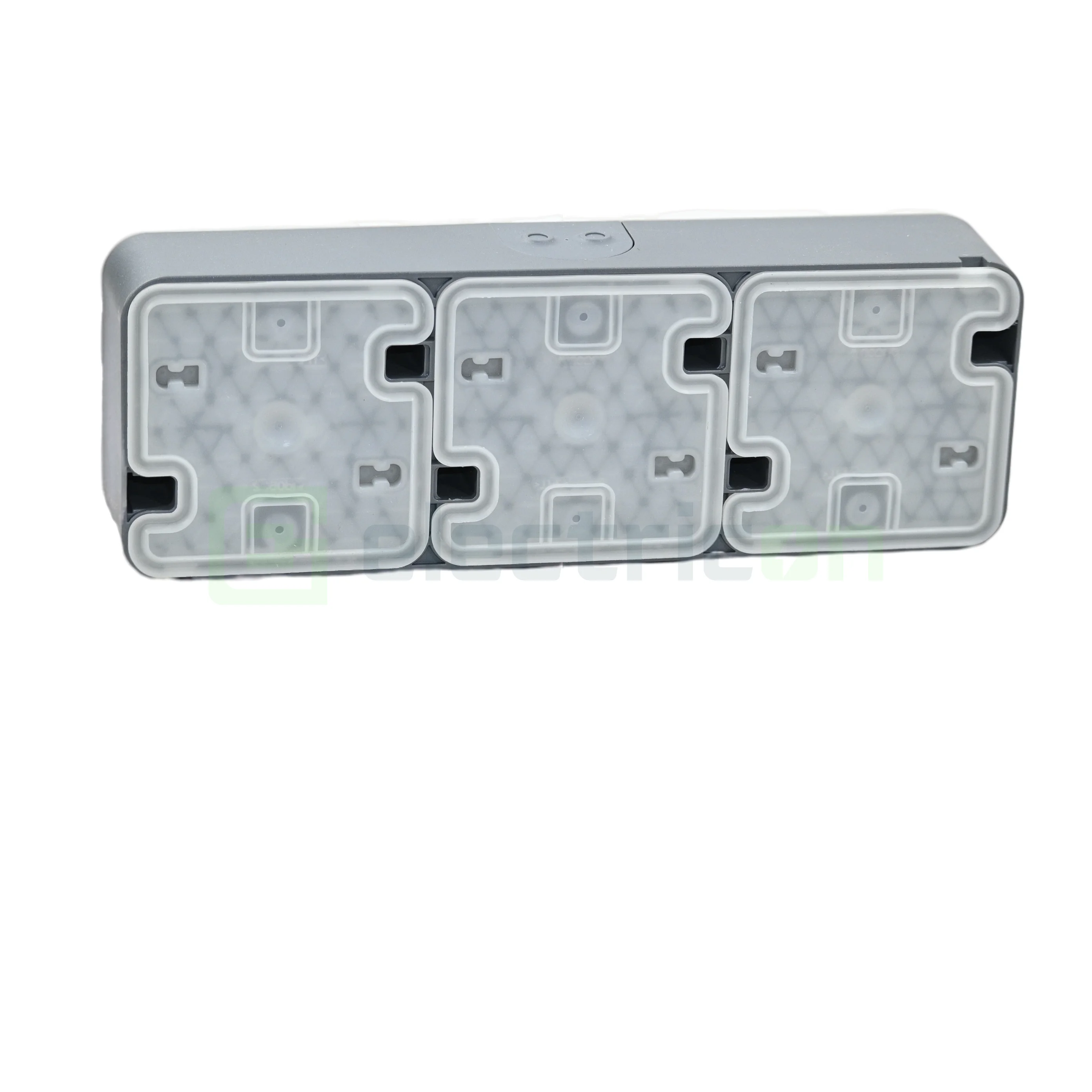 Priză triplă aparentă etanșă Berker W.1 gri [4]