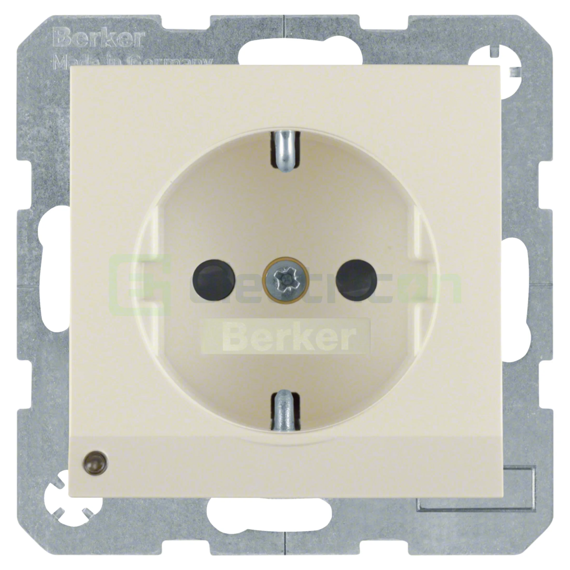 Prize - Priză shucko, incastrata, cu LED, protectie la atingere, bej lucios, Berker S.1, 41098982