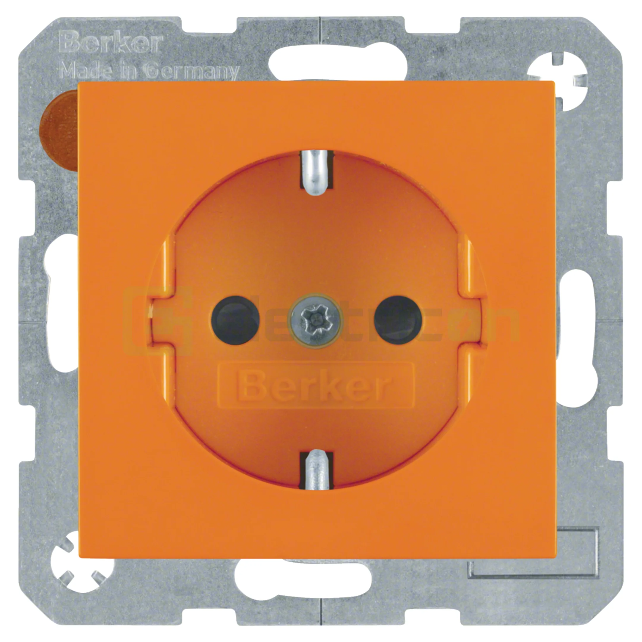Prize și întrerupătoare - Priză shucko, incastrata, protectie la atingere, portocaliu mat, Berker S.1, 47238914