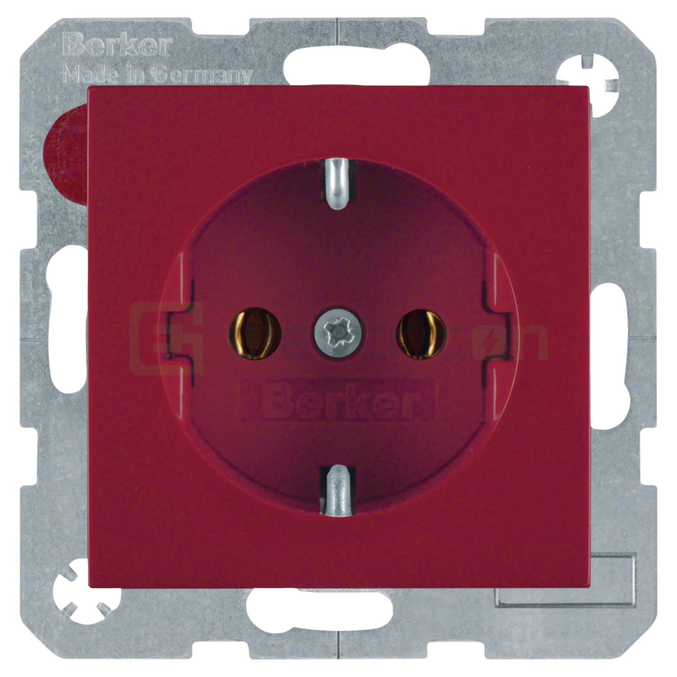 Prize și întrerupătoare - Priză shucko, incastrata, protectie la atingere, roșu mat, Berker S.1, 47438912