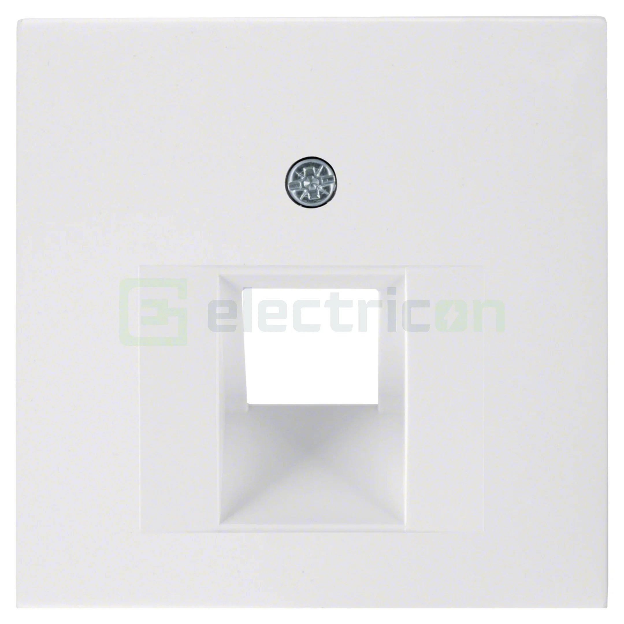 Prize și întrerupătoare - Ramă cu decupaj priză rețea cu 1 canal, alb lucios, Berker S.1, 14078989