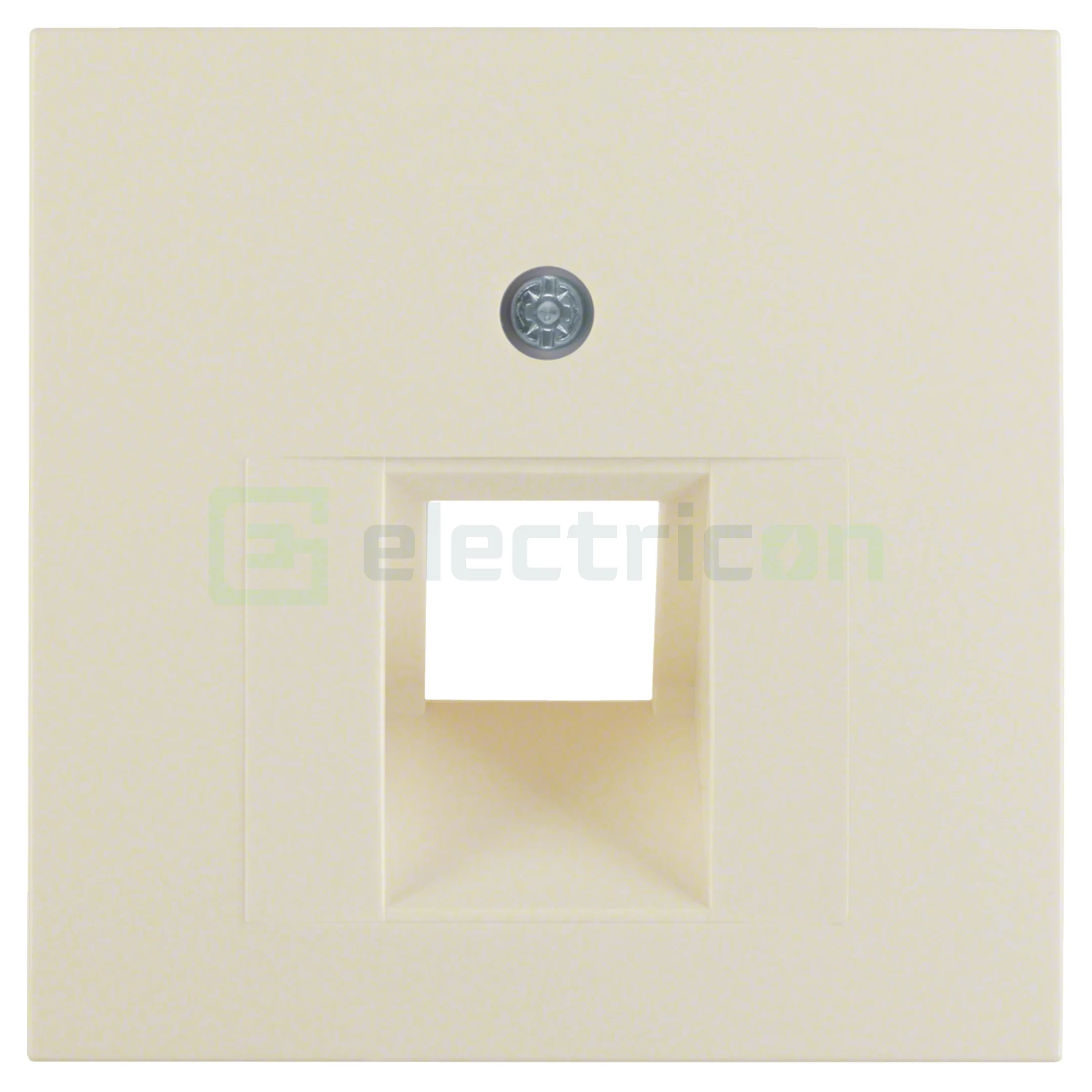 Prize și întrerupătoare - Ramă cu decupaj priză rețea cu 1 canal, bej lucios, Berker S.1, 14078982