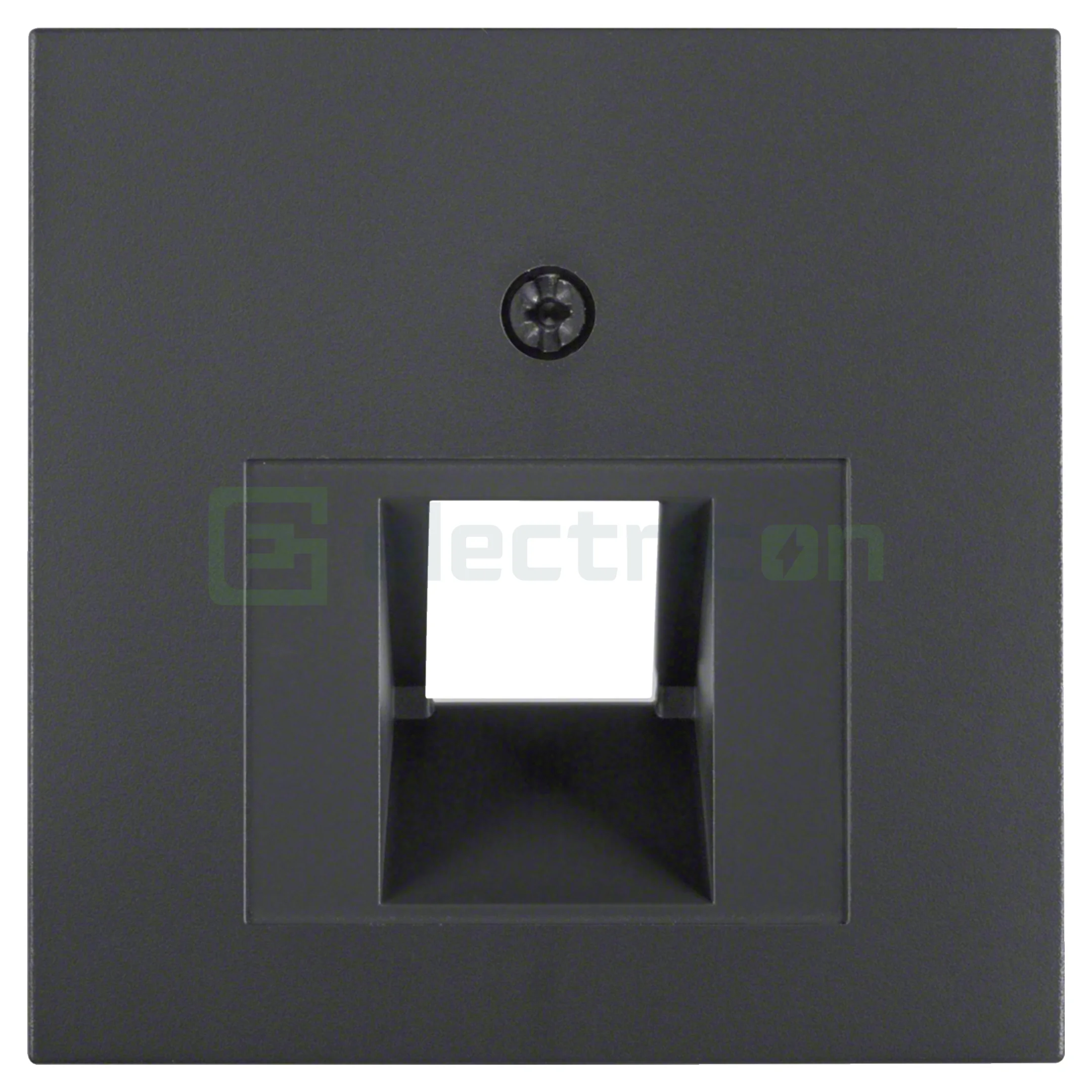 Prize și întrerupătoare - Ramă cu decupaj priză rețea cu 2 canale, antracit mat, Berker S.1, 14071606