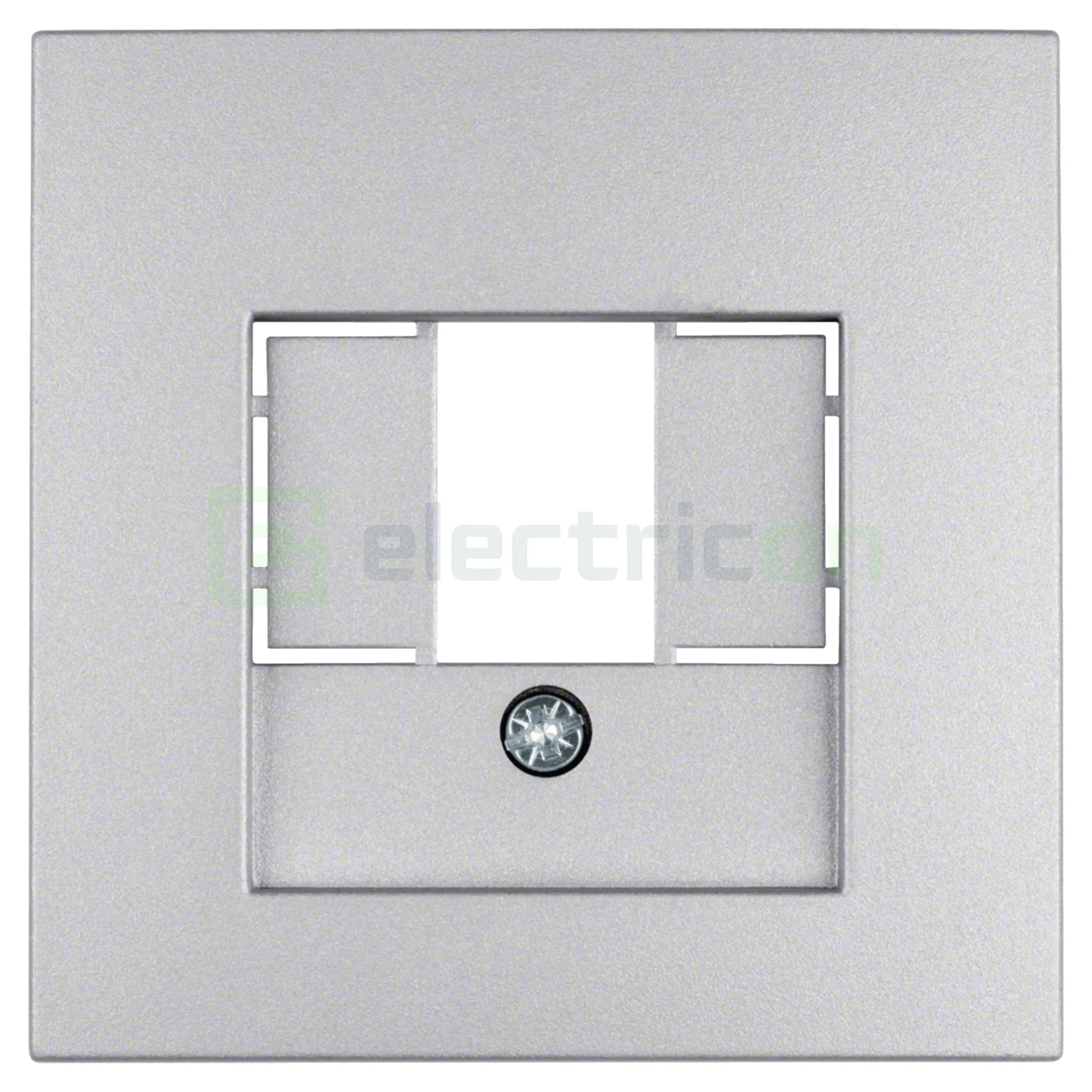 Prize și întrerupătoare - Ramă cu decupaj TAE, gri lucios, Berker S.1, 10331404