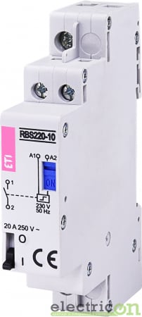 Relee bistabile - Comutator modular bistabil, 230VAC, 4P, 3M, 40A, 4ND, R40, ETI, 002463410