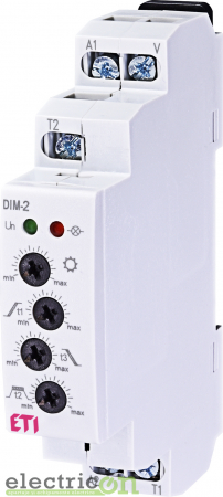 Relee bistabile - Comutator automat de scară, 0.1sec - 20 min, 230VAC, 1NO, DIM-2, ETI,  002470009