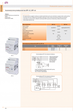 Releu de supraveghere cu prioritizare, comutator automat de faza, 16A, 3P, 400V, EPF-44, ETI,002470281 [1]