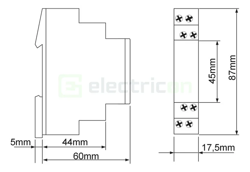 Releu de timp cu lumină urgență Hager EZL100 (230VAC, 1 contact) [2]