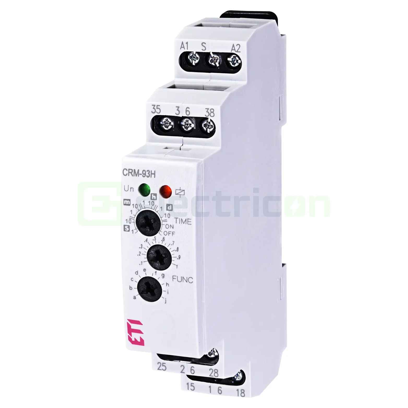 Relee de timp - Releu de timp, trifazic, multifunctional, 12-230VAC/DC, simetric, 8A, 3ND, CRM-93H, ETI, 002470002