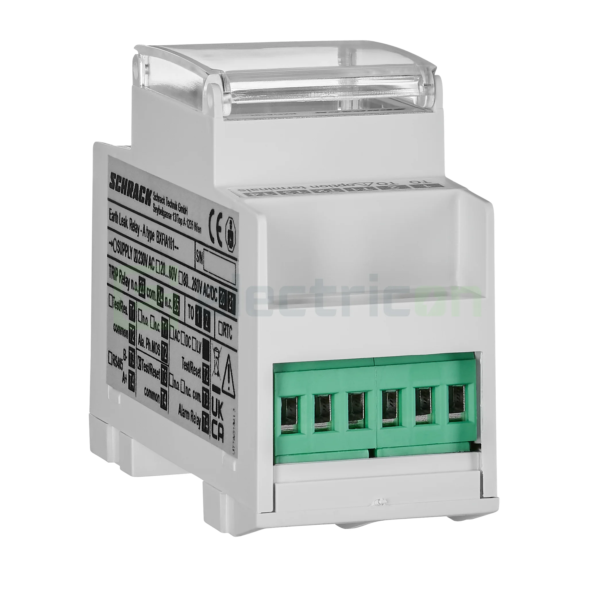 Releu diferențial Schrack BXFIA101, tip A, LCD, 30mA-3A, monitorizare [5]