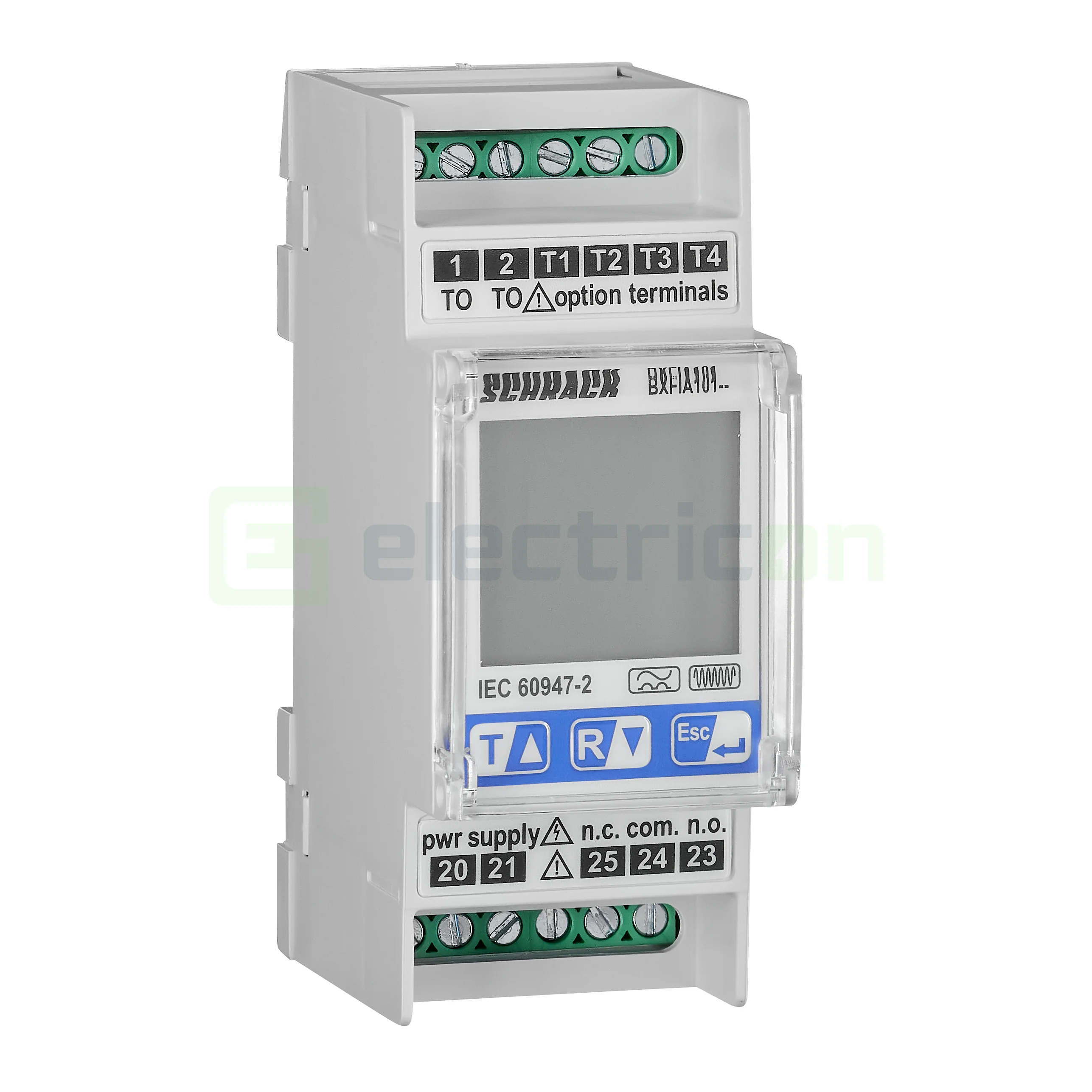 Relee, PLC & soluții de automatizare - Releu diferențial Schrack BXFIA101, tip A, LCD, 30mA-3A, monitorizare