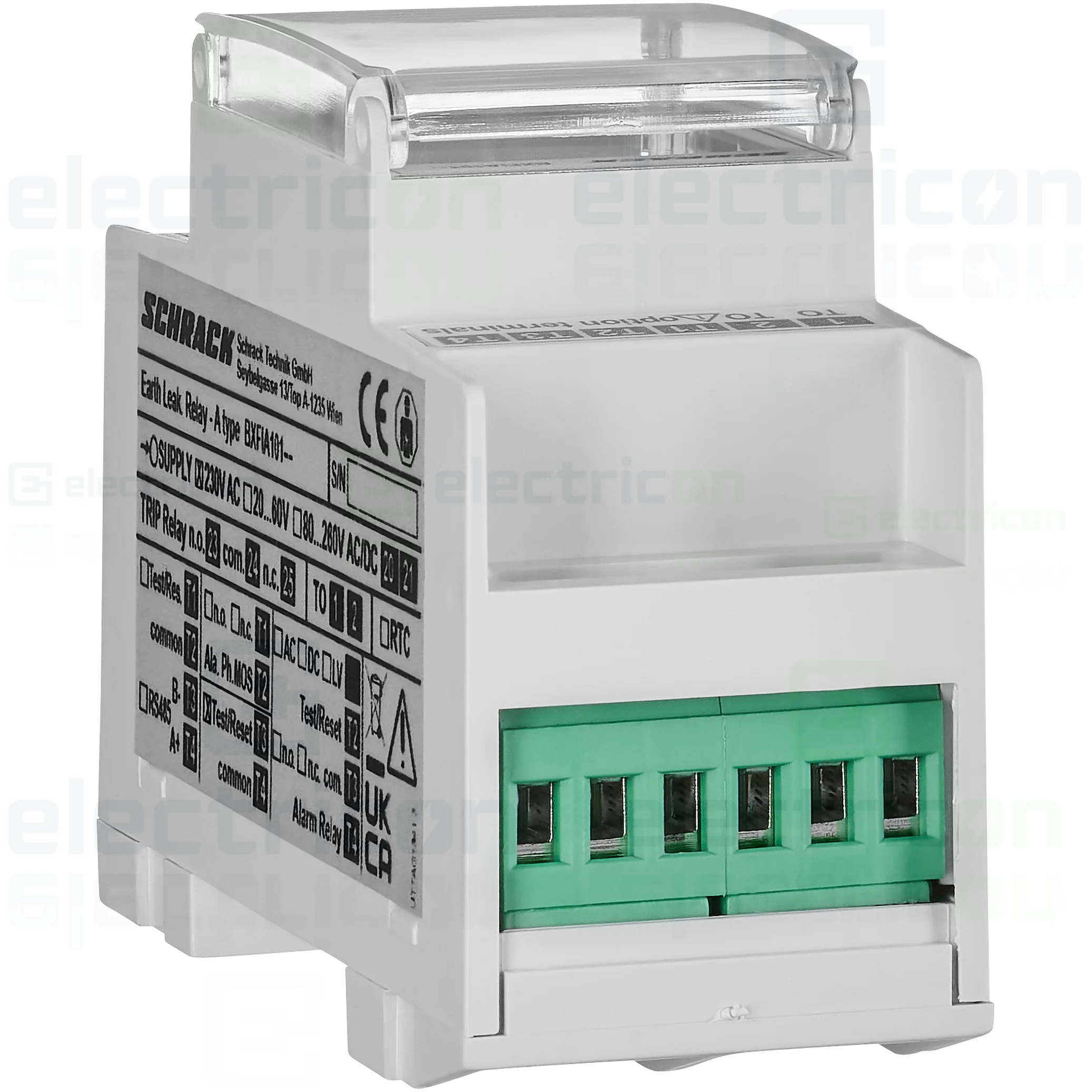 Releu diferențial Schrack BXFIA101, tip A, LCD, 30mA-3A, monitorizare [5]