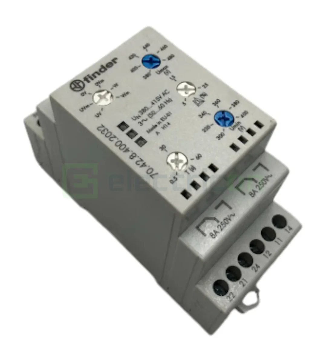 Releu monitorizare pentru tensiune trifazată,reglabil, 2C,8A, 250V, 2kVA, Finder,70.42.8.400.2032 [2]
