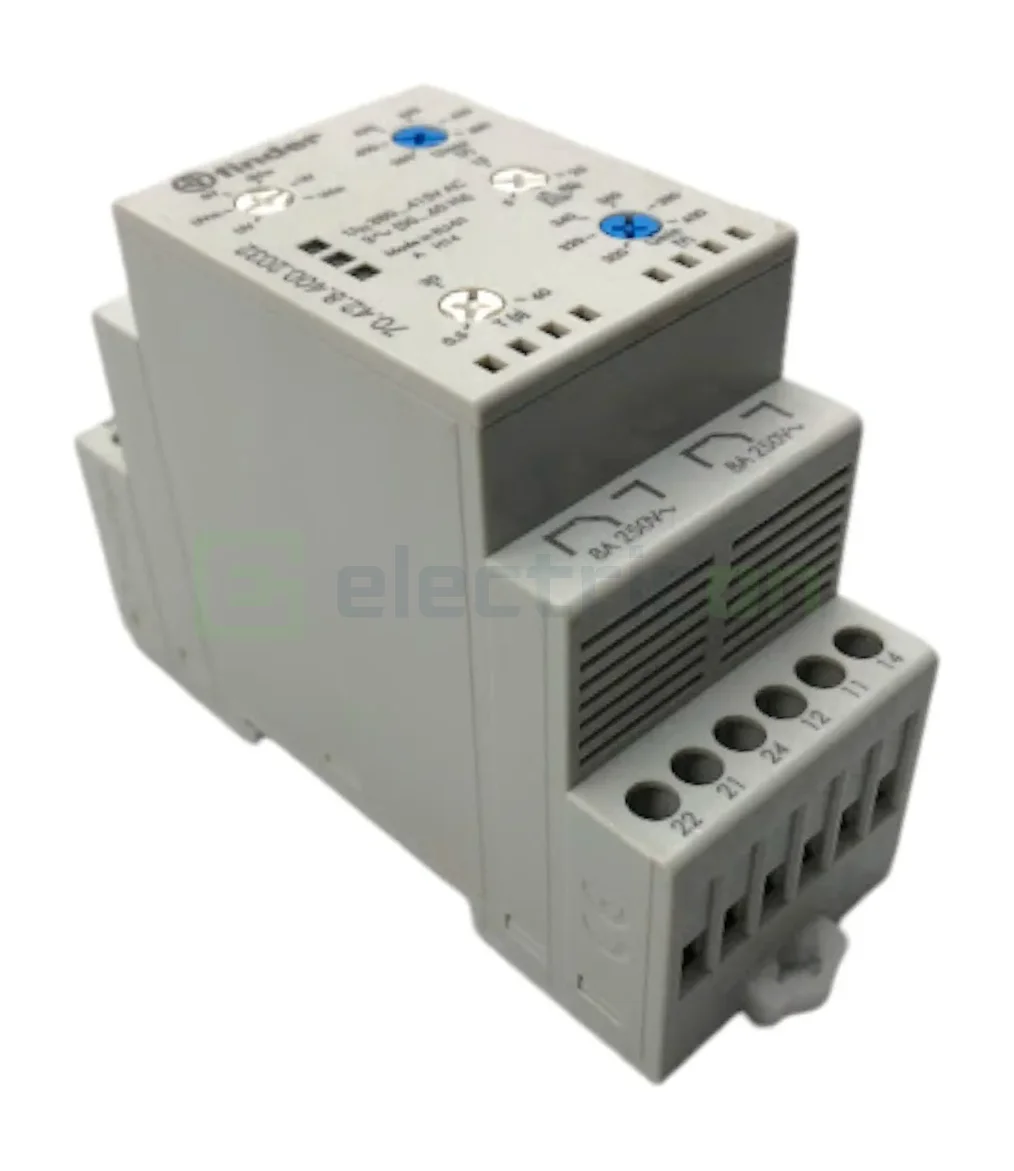 Releu monitorizare pentru tensiune trifazată,reglabil, 2C,8A, 250V, 2kVA, Finder,70.42.8.400.2032 [4]