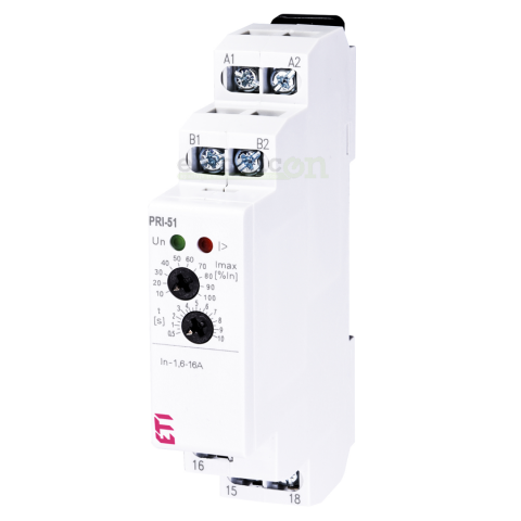 Releu monitorizare curent, 24-230VAC/DC, 16A, 1NO, PRI-51/16, ETI, 002470019