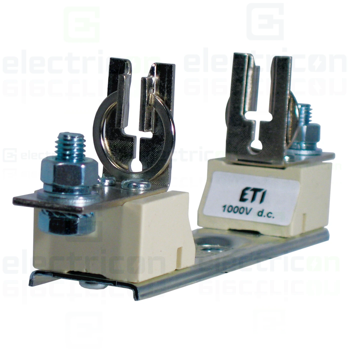 Soclu pentru fuzibile & sigurante fuzibile - Separator fuzibil (soclu), pentru NH0 cu conectare M8, maxim 150A,PK 0 M8-M8 DC 1000V 1p ,  ETI, 004122033