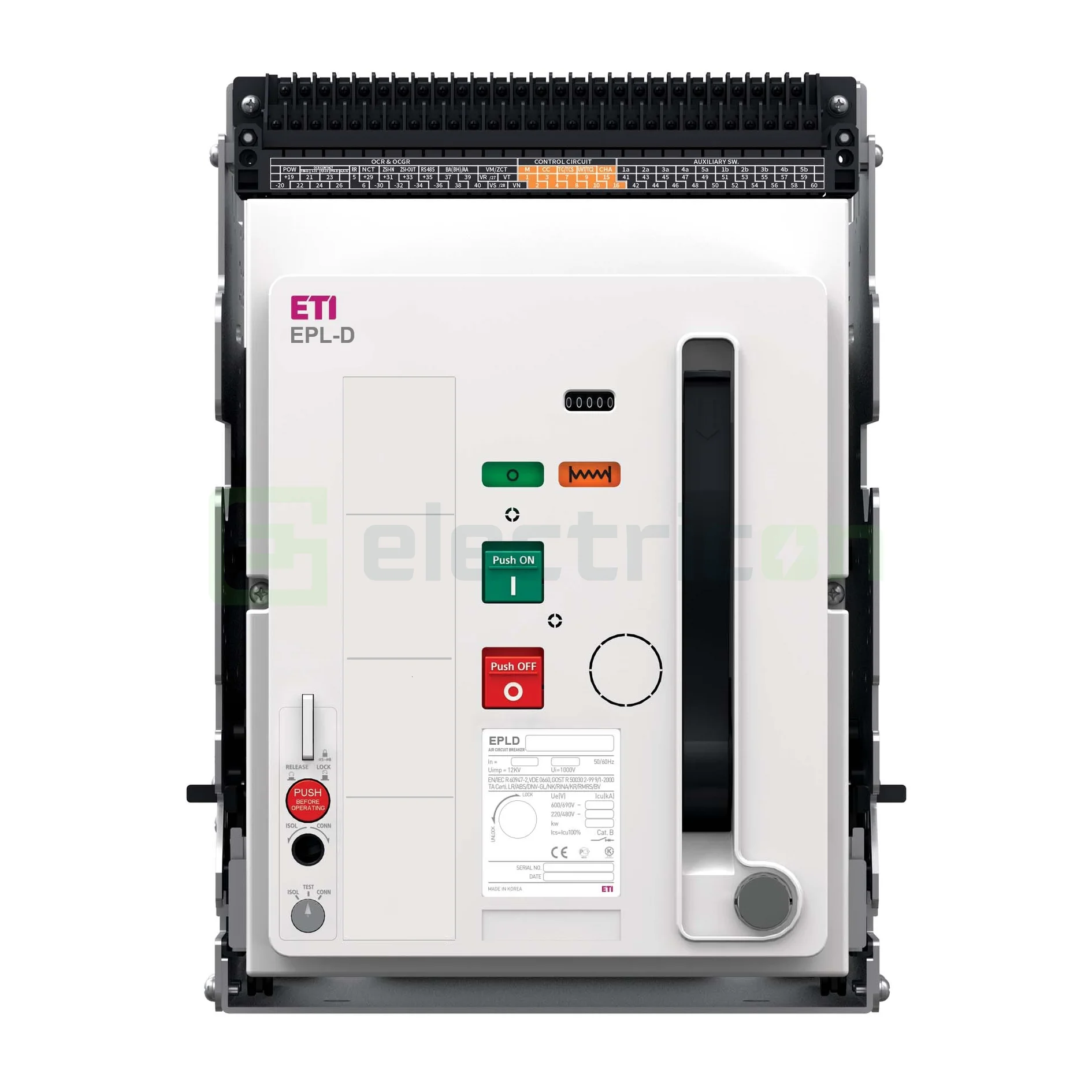 Siguranțe, Diferentiale, Separatori & Busbar - Separator sarcina trifazat 3P 690V 1600A ETI 004696604