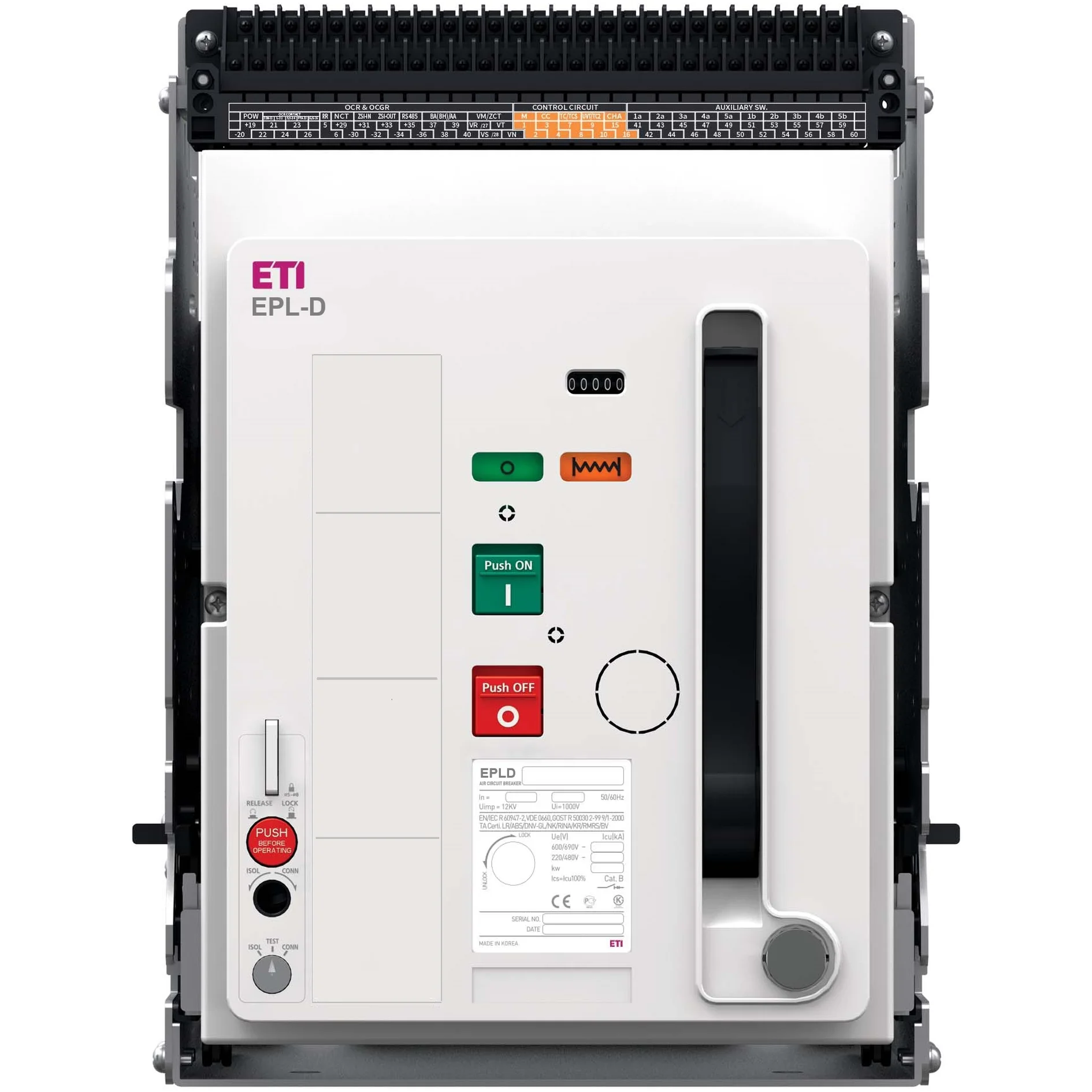 Cabluri, Canal cablu, Copex - Separator sarcina trifazat 3P 690V 1600A ETI 004696604