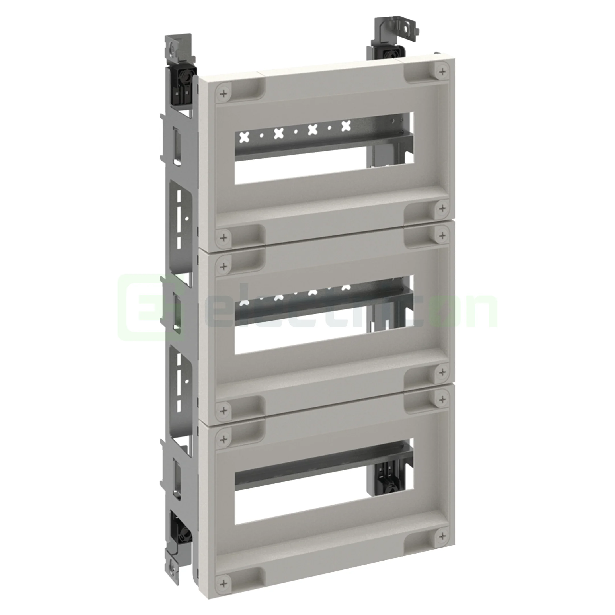 Set de rack-uri pentru tablouri Hager Orion, 3 randuri de 12 module, dimensiuni 500x300 mm, Hager, FL981A