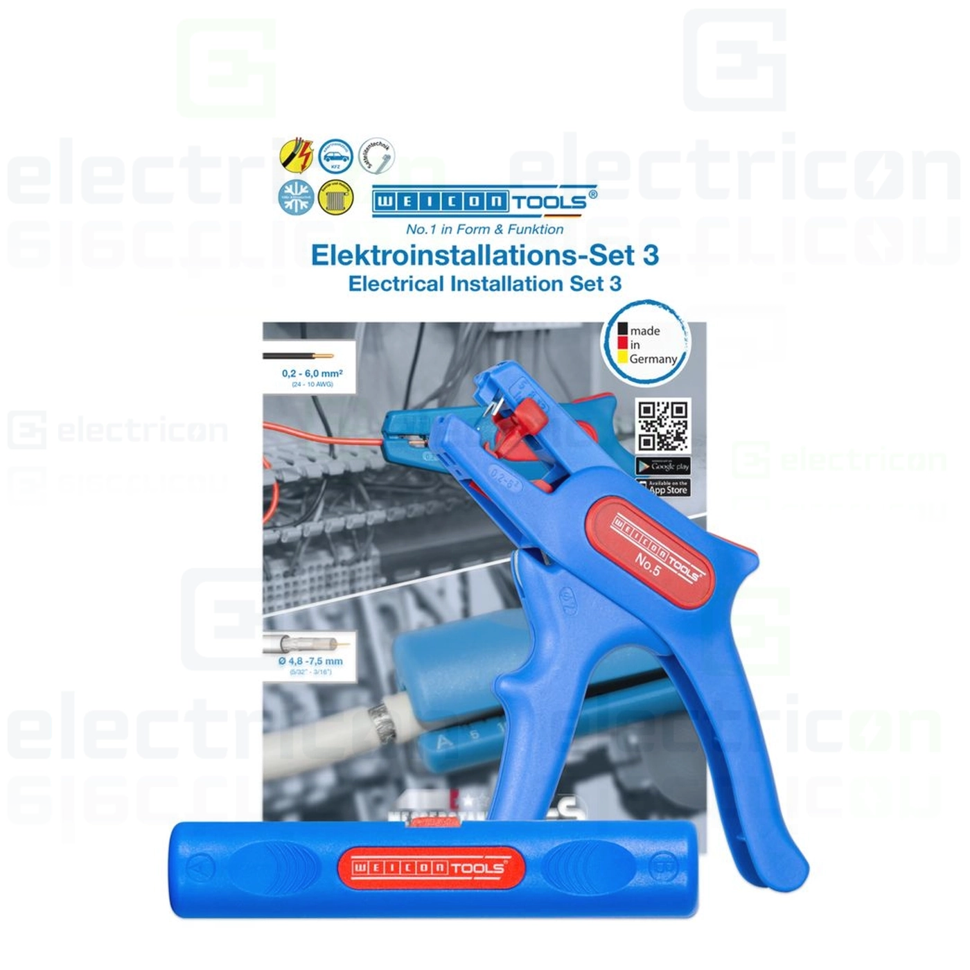 Set de scule - cleste-electric