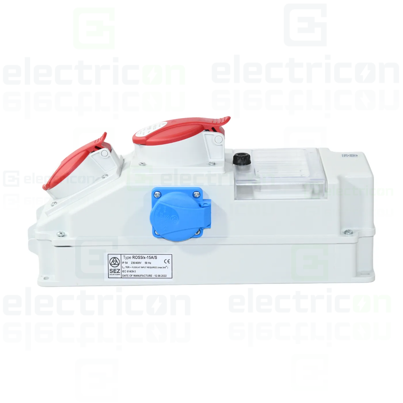 Tablou organizare santier ROS-5/x-15/S,  2X250V+5P 16A 400V +5P 32A 400V , gri, SEZ DK as,  SEZ10011248HU [1]