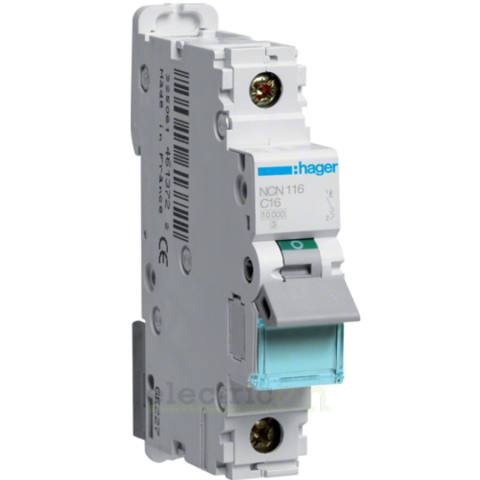Sigurante automate - Siguranta MCB CN/AA Hager - NCN116