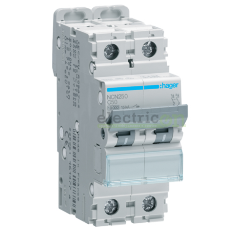 Sigurante automate - Intrerupator MCB C50A Hager - NCN250