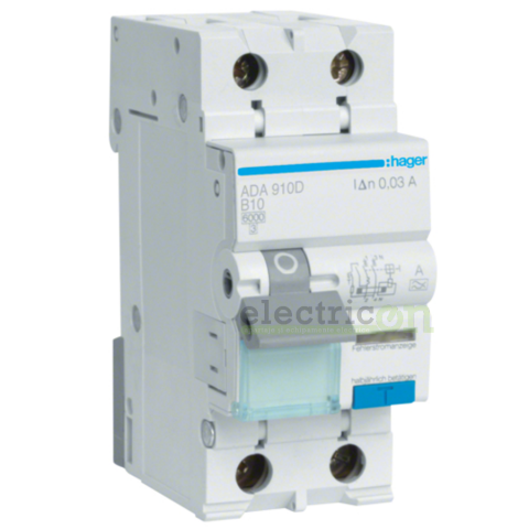 RCBO – siguranțe cu protecție diferențială - Siguranta RCBO 10A/30mA Schrack - ADA910D