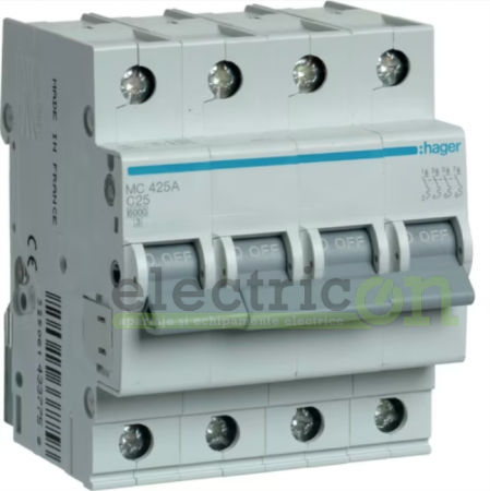 Sigurante automate - Siguranta MCB C25A Hager - MC425A