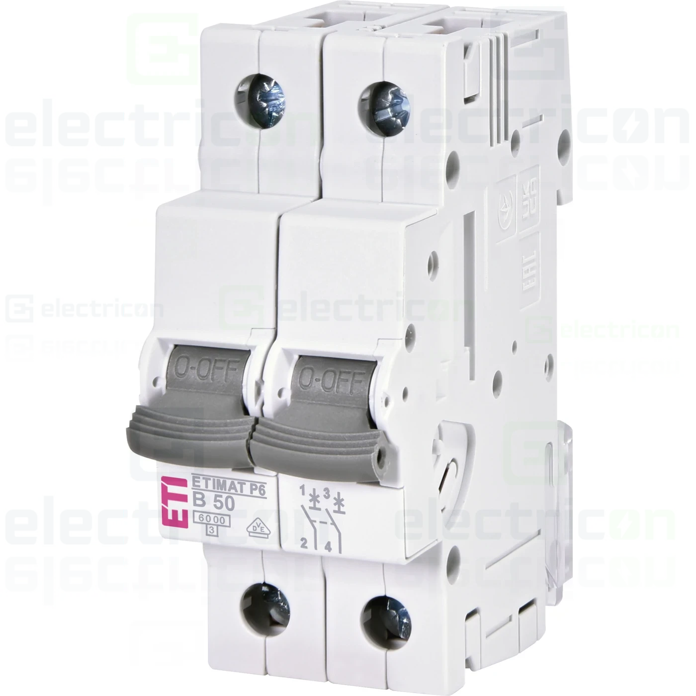 Siguranțe, Diferentiale, Separatori & Busbar - Intrerupator MCB B50A ETI - 001900215