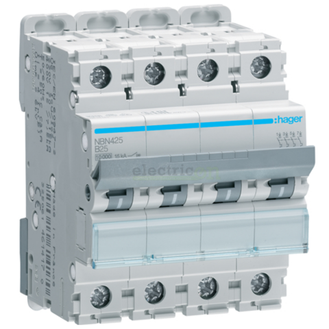 Sigurante automate/electrice - Siguranta MCB B25A Hager - NBN425
