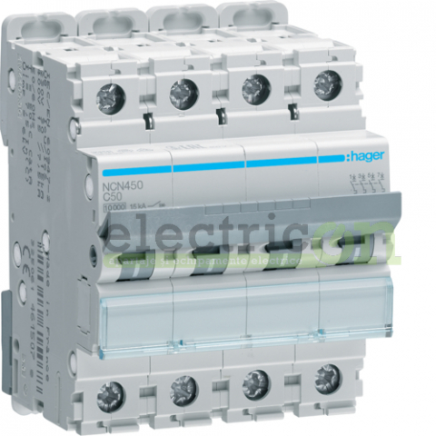 Sigurante automate - Disjunctor MCB C50A Hager - NCN450