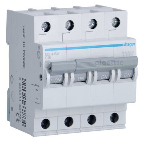 Sigurante automate - Disjunctor MCB C16A Hager - MC416A