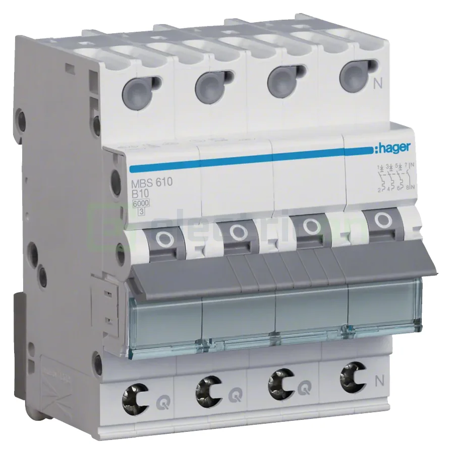 Sigurante automate/electrice - Intrerupator MCB B10A Hager - MBS610