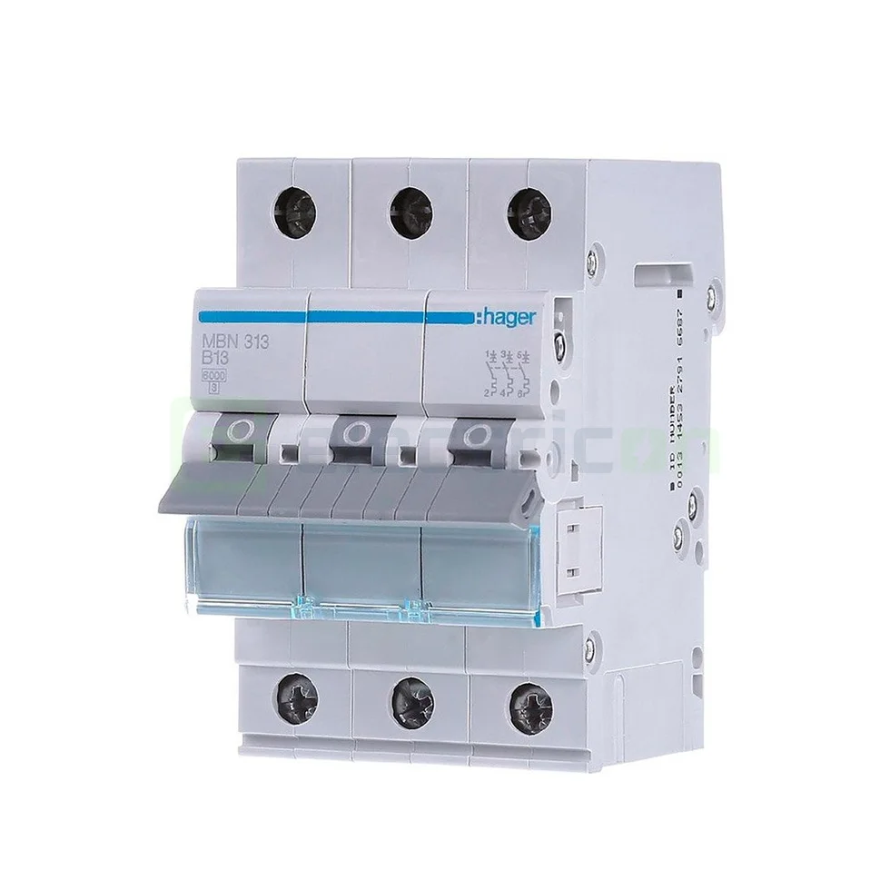 Disjunctor MCB Hager MBN313 3P curba B 13A