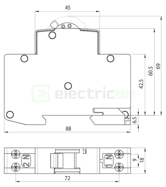 Siguranta MCB B20A ETI - 002191105 [5]