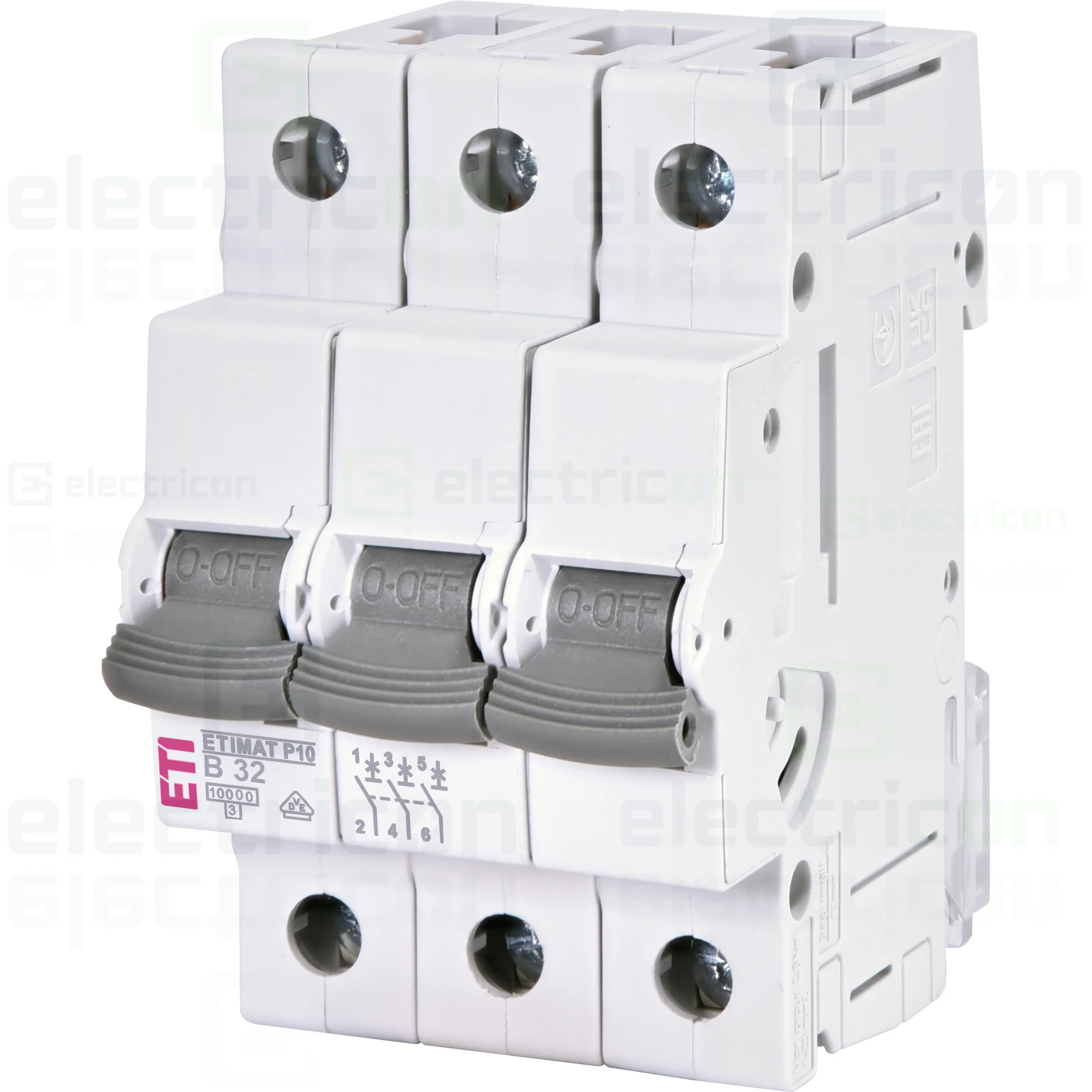 Sigurante automate - Disjunctor ETI 001901313, MCB 32A 3P curba B