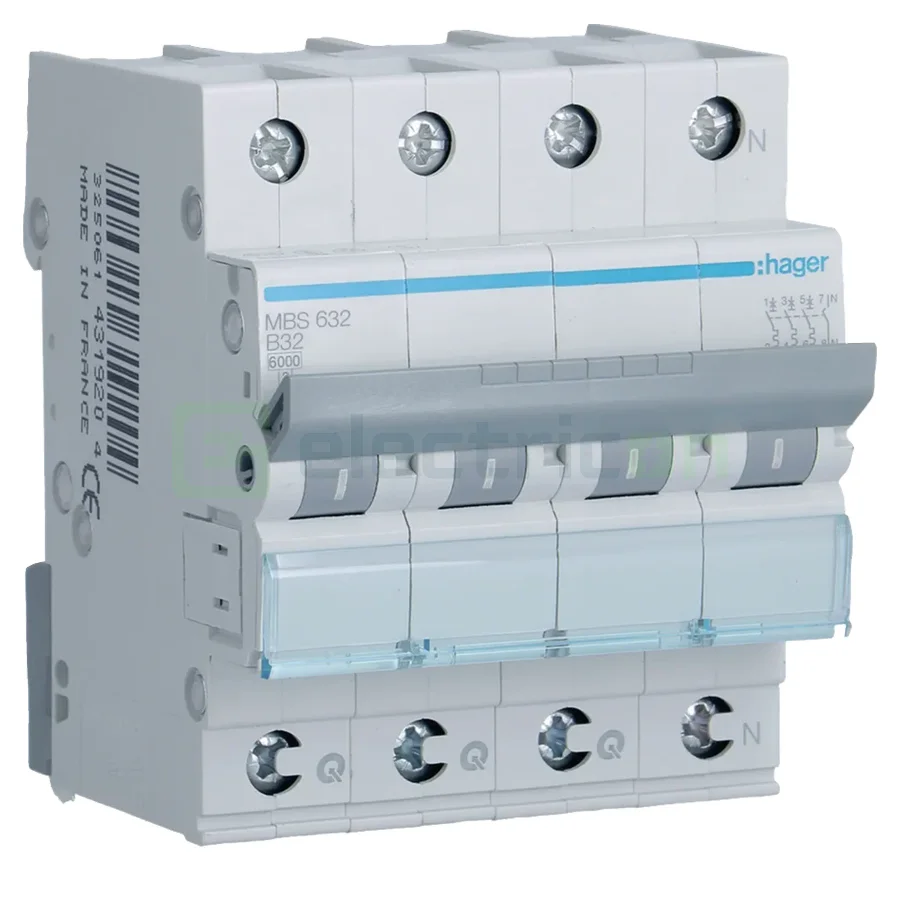 Disjunctor MCB B32A Hager - MBS632