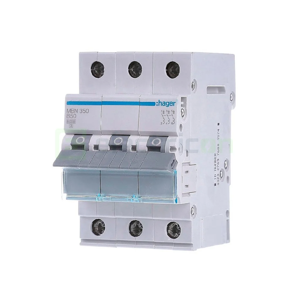 Sigurante automate - Disjunctor MCB Hager MBN350 3P curba B 50A