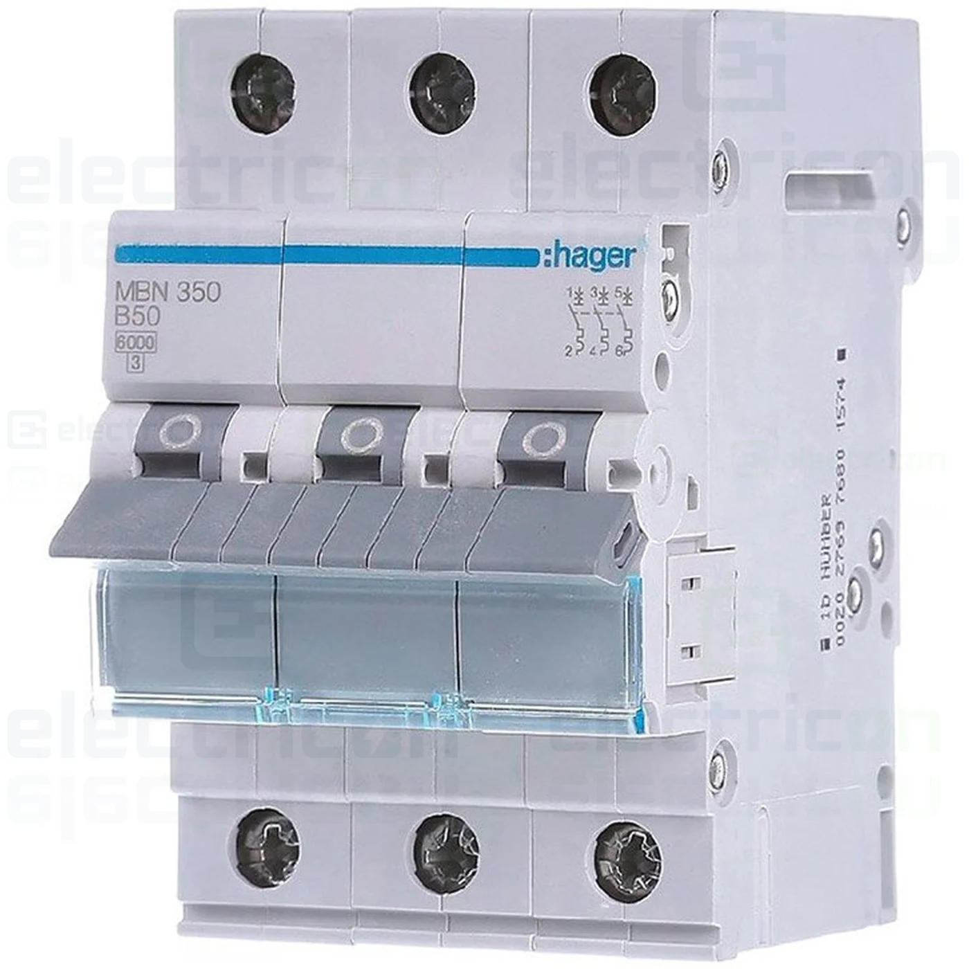 Sigurante automate - Disjunctor MCB Hager MBN350 3P curba B 50A