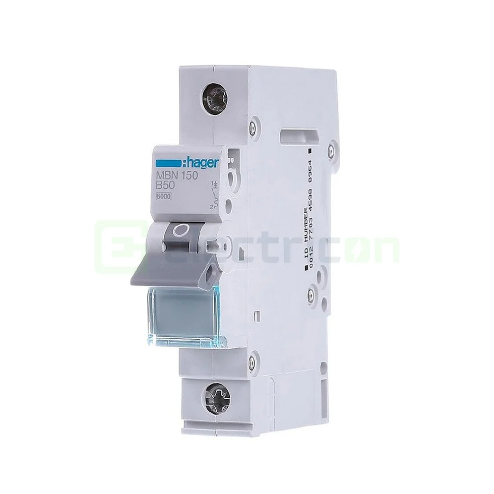 Sigurante automate - Disjunctor MCB Hager MBN150 1P curba B 50A