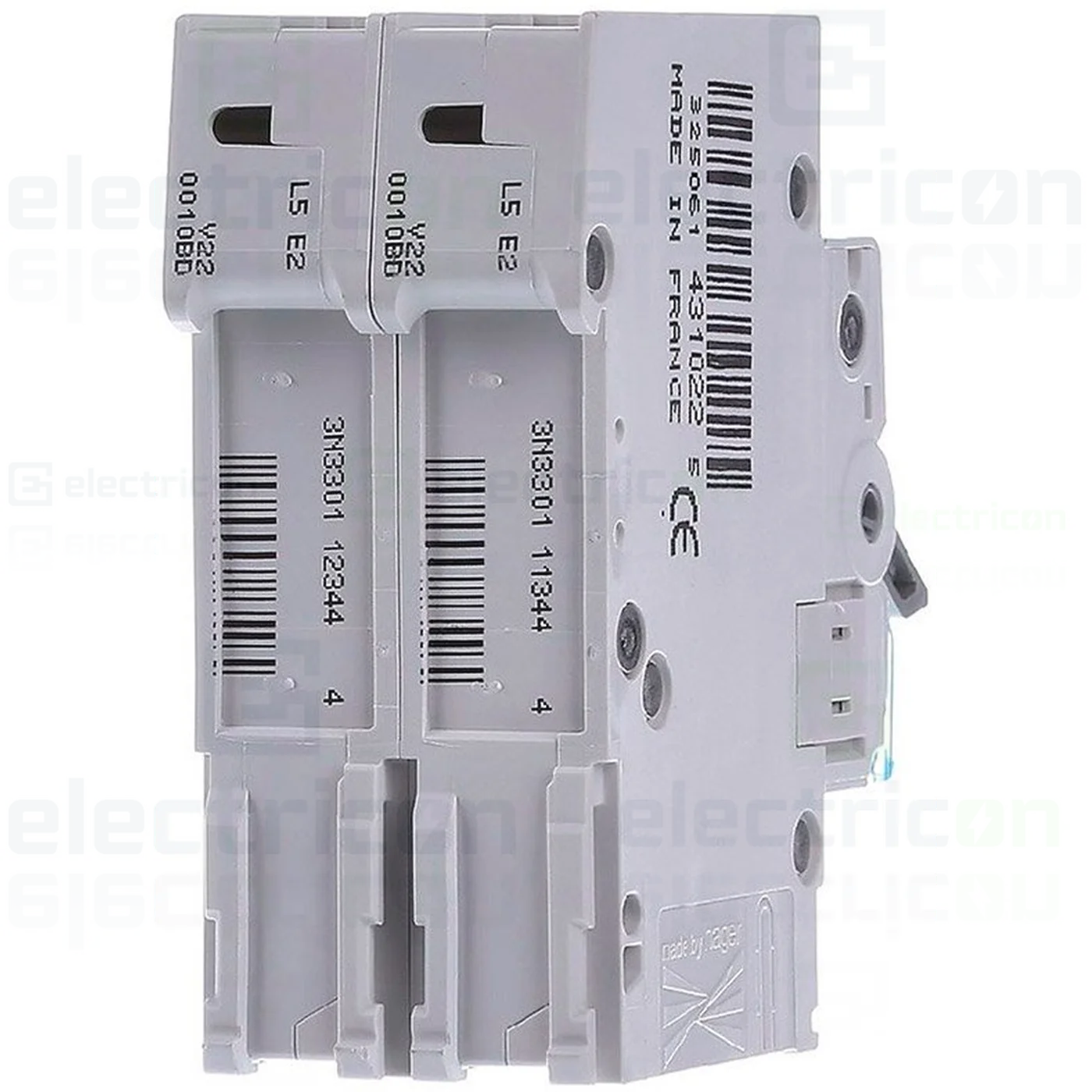 Disjunctor MCB Hager MBN250, 2P, curba B, 50A, 6kA [2]