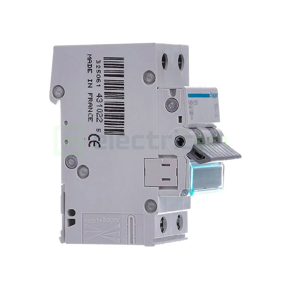 Disjunctor MCB Hager MBN250, 2P, curba B, 50A, 6kA [1]