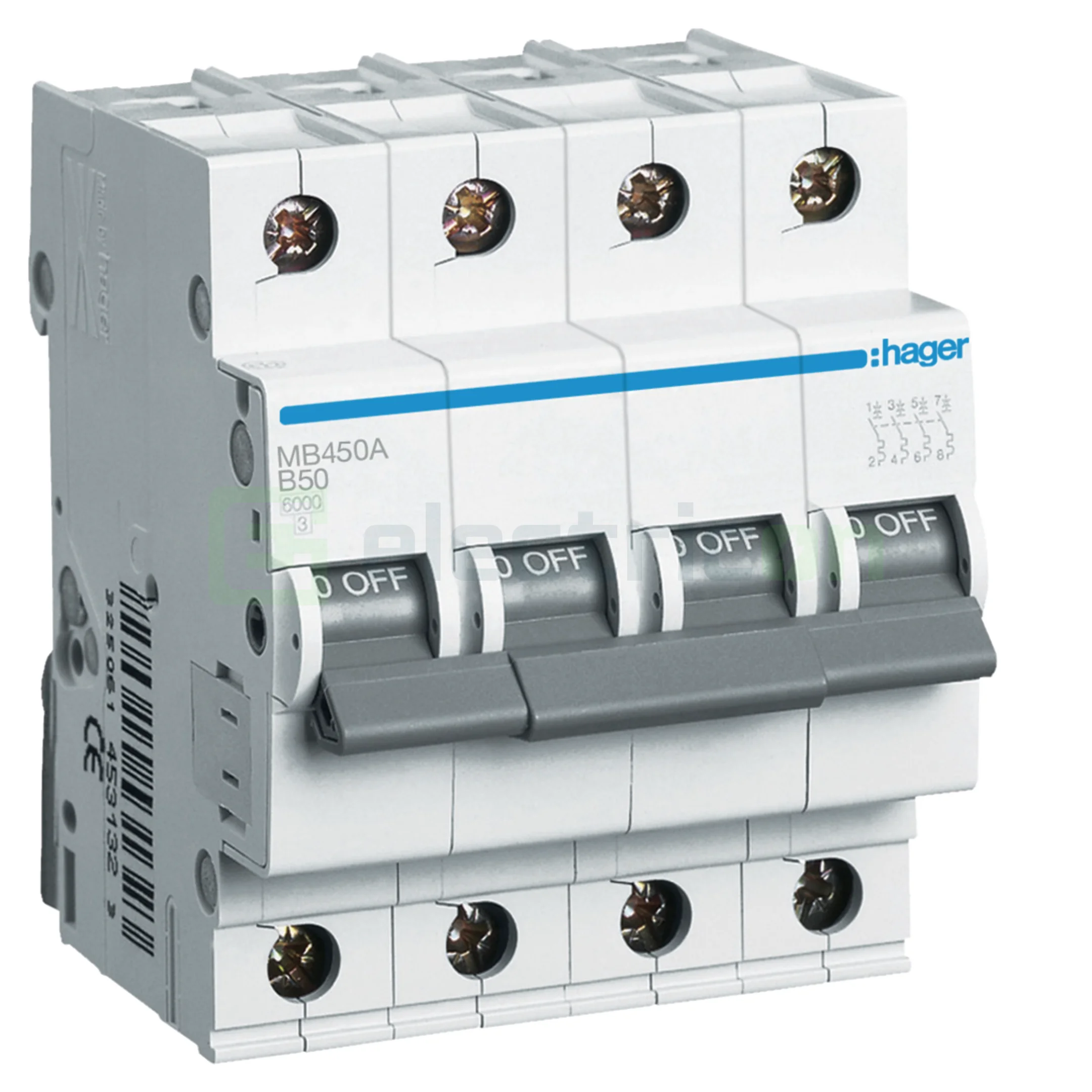 Sigurante automate - Disjunctor MCB B50A Hager - MB450A
