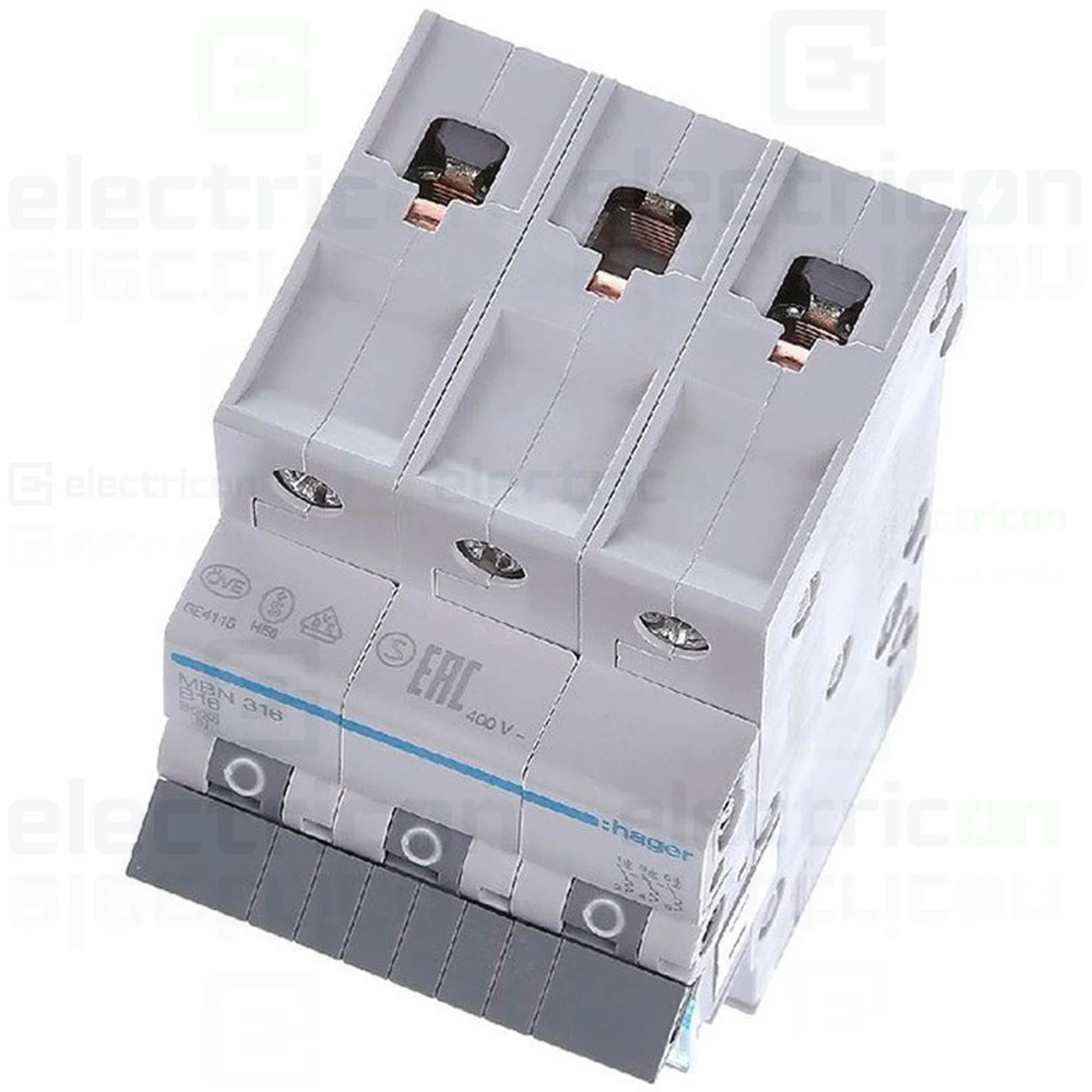 Disjunctor MCB Hager MBN306 3P curba B 6A [6]