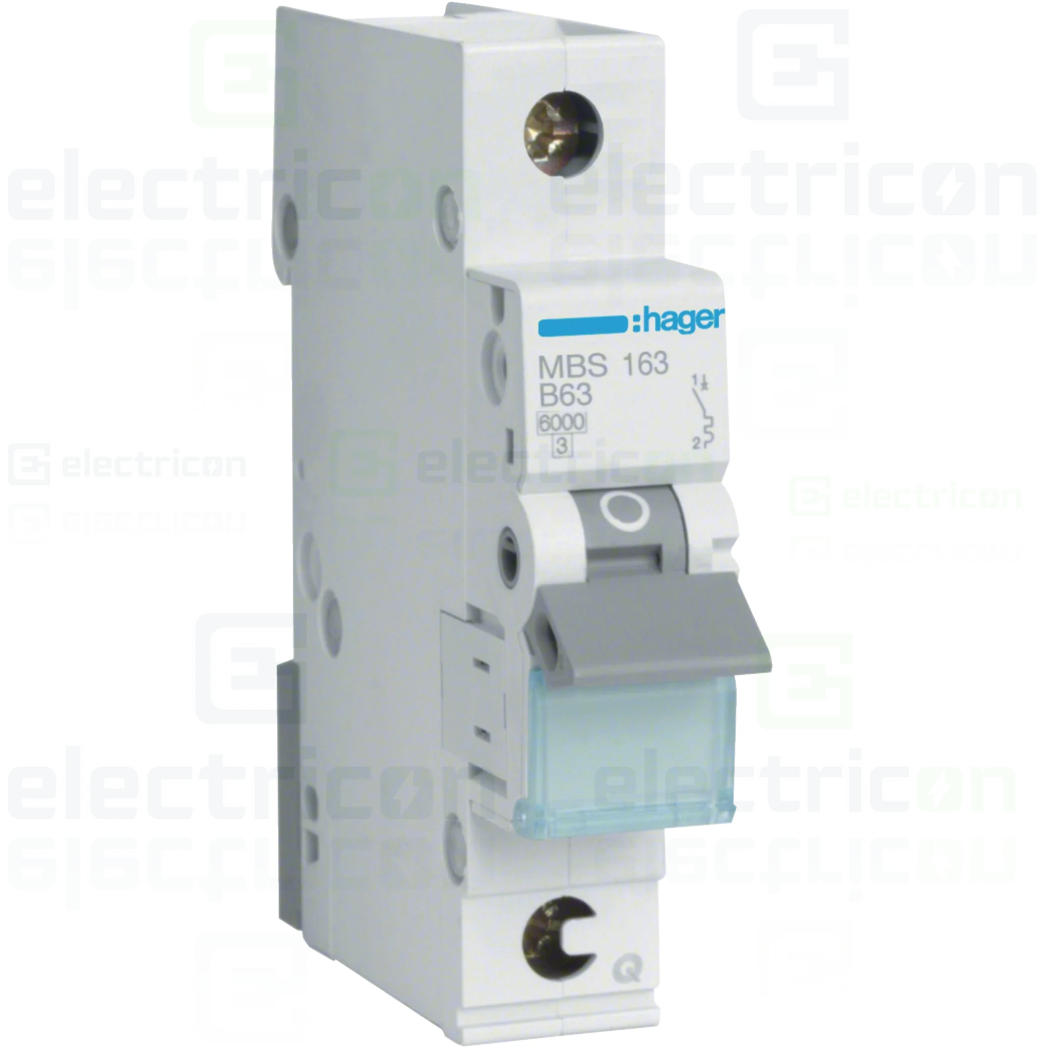 Sigurante automate - Disjunctor MCB Hager MBS163, 1P, curba B, 63A, QuickConnect