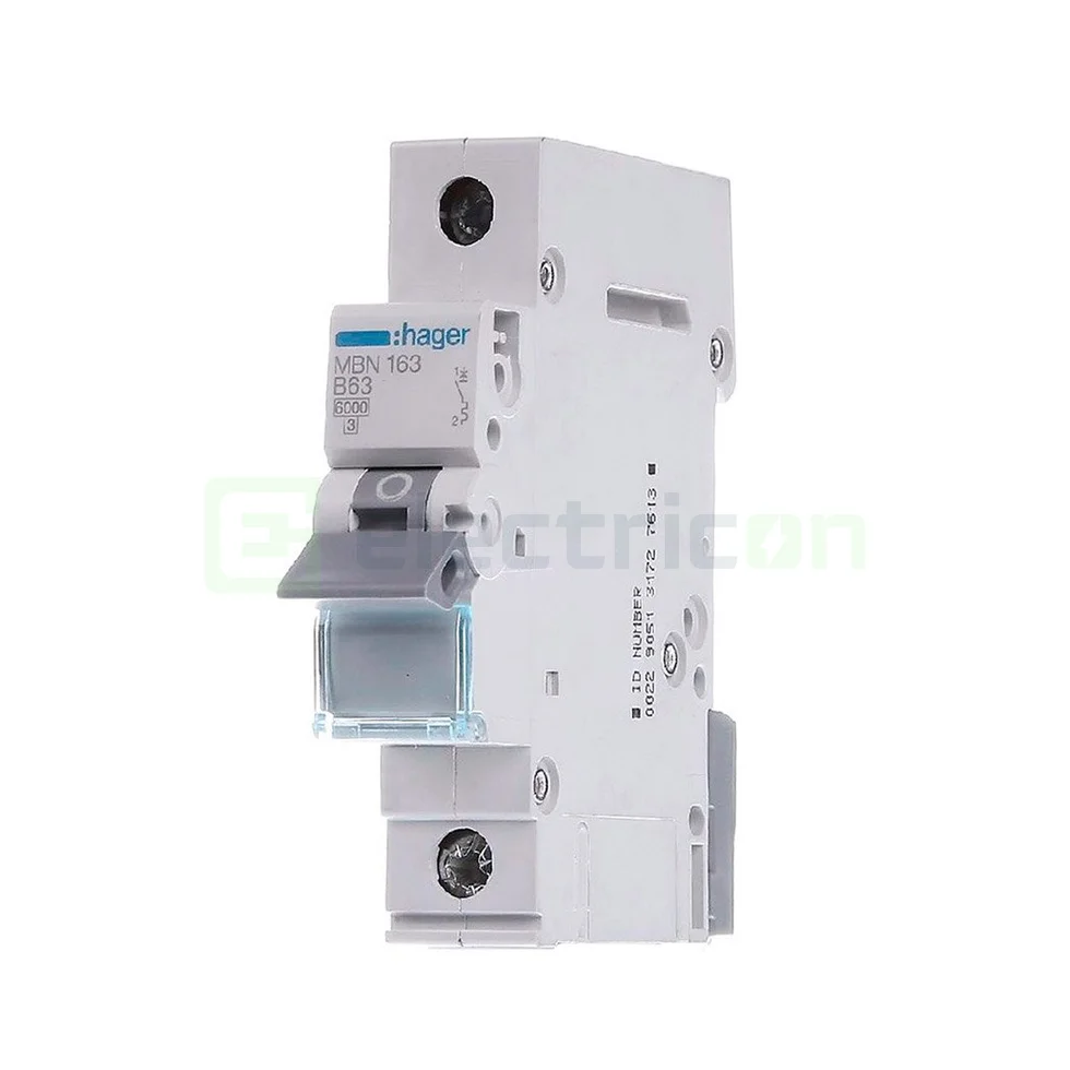 Sigurante automate - Disjunctor MCB Hager MBN163 1P curba B 63A